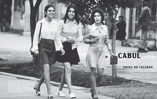 Afghan women in the 1970s before the US-led intervention installing the Taliban